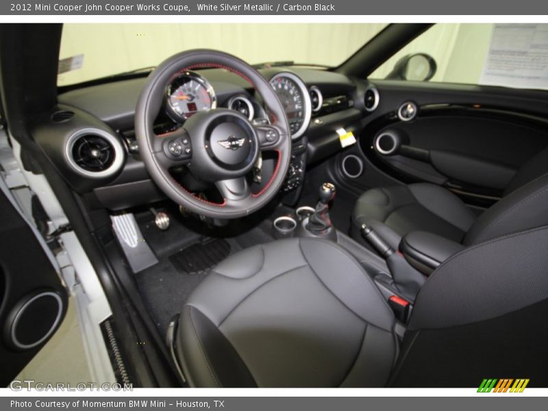 White Silver Metallic / Carbon Black 2012 Mini Cooper John Cooper Works Coupe
