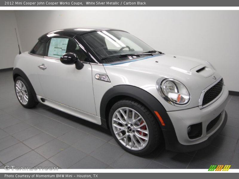 White Silver Metallic / Carbon Black 2012 Mini Cooper John Cooper Works Coupe