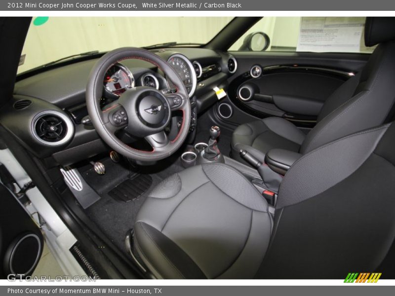 White Silver Metallic / Carbon Black 2012 Mini Cooper John Cooper Works Coupe
