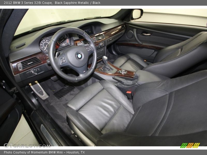 Black Sapphire Metallic / Black 2012 BMW 3 Series 328i Coupe