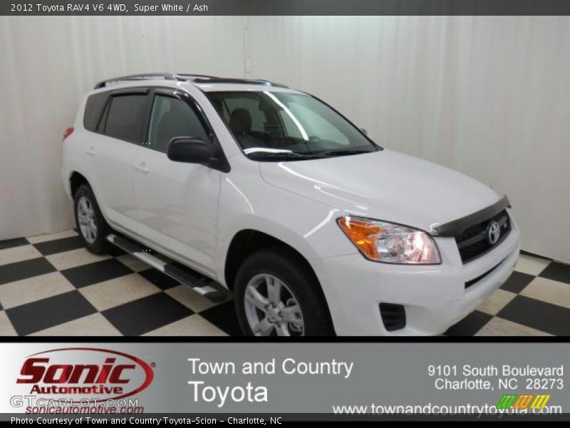 Super White / Ash 2012 Toyota RAV4 V6 4WD