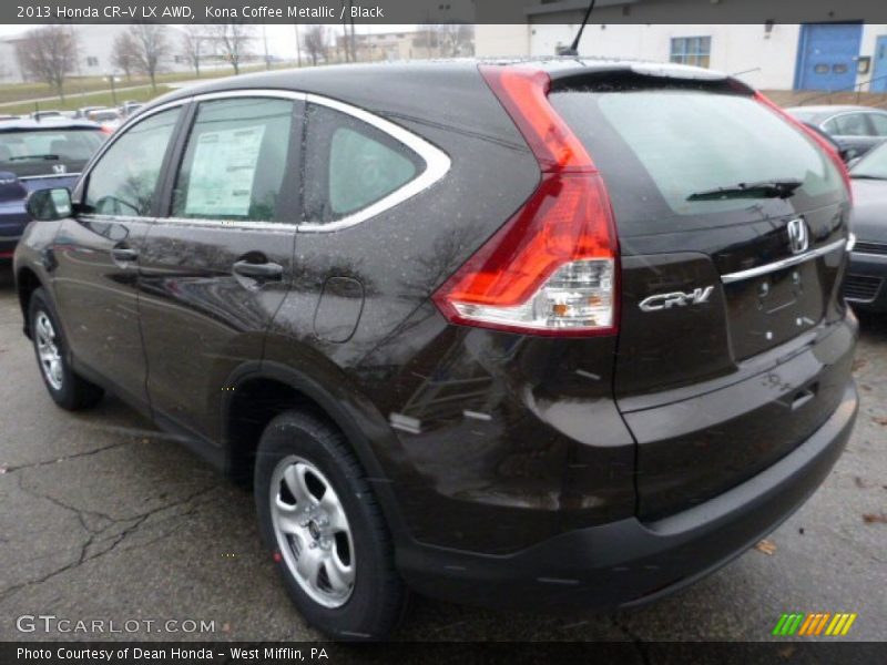 Kona Coffee Metallic / Black 2013 Honda CR-V LX AWD