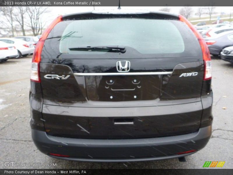Kona Coffee Metallic / Black 2013 Honda CR-V LX AWD