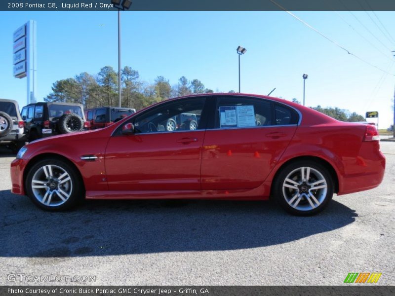 Liquid Red / Onyx 2008 Pontiac G8