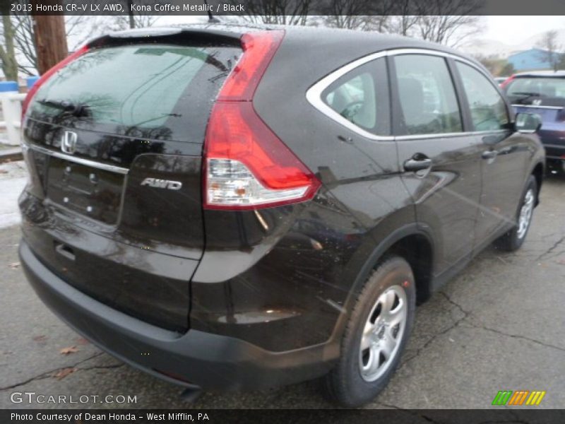 Kona Coffee Metallic / Black 2013 Honda CR-V LX AWD