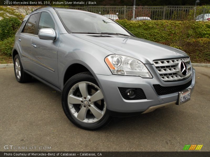 Iridium Silver Metallic / Black 2010 Mercedes-Benz ML 350