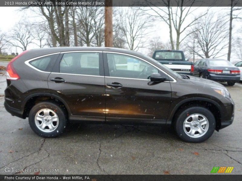 Kona Coffee Metallic / Black 2013 Honda CR-V LX AWD
