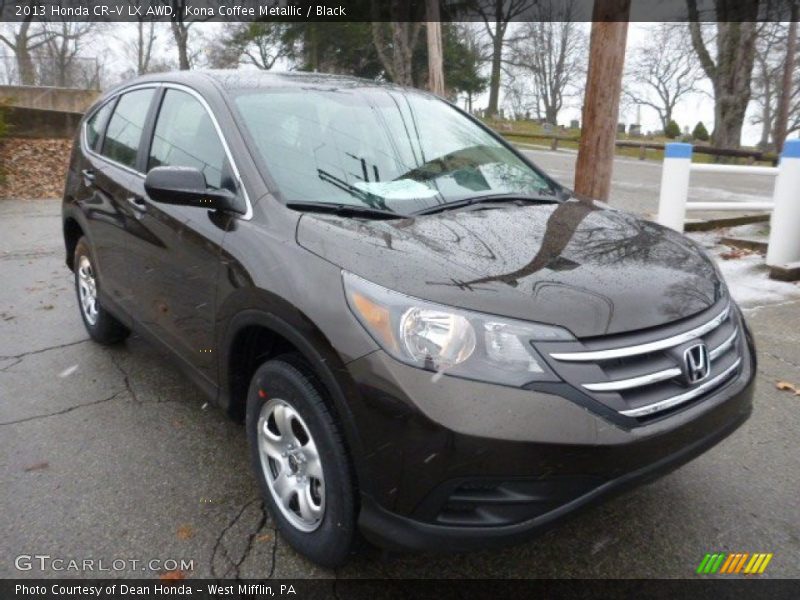 Kona Coffee Metallic / Black 2013 Honda CR-V LX AWD