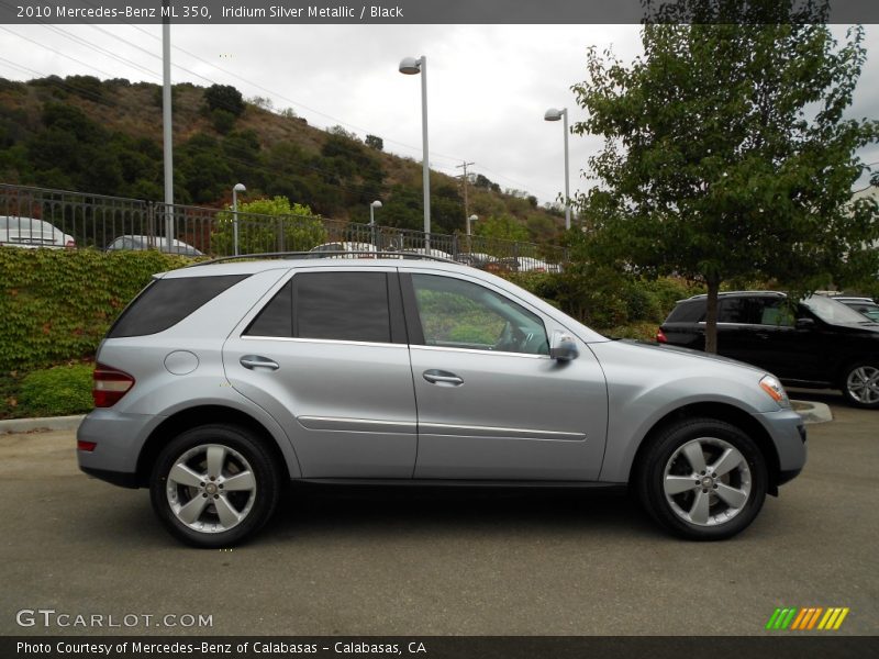 Iridium Silver Metallic / Black 2010 Mercedes-Benz ML 350