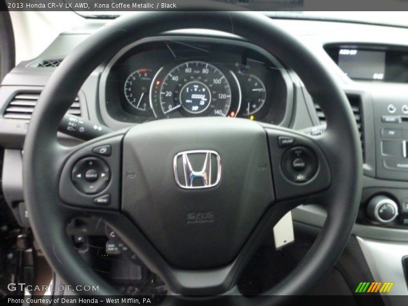 Kona Coffee Metallic / Black 2013 Honda CR-V LX AWD