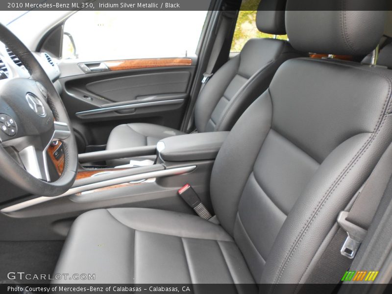 Iridium Silver Metallic / Black 2010 Mercedes-Benz ML 350