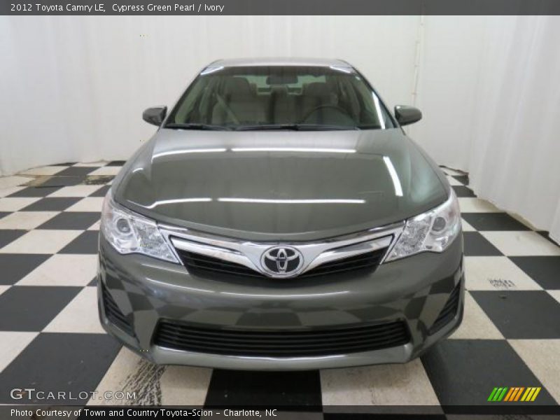 Cypress Green Pearl / Ivory 2012 Toyota Camry LE