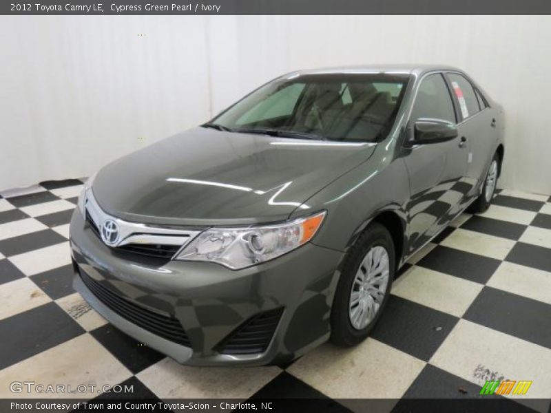 Cypress Green Pearl / Ivory 2012 Toyota Camry LE