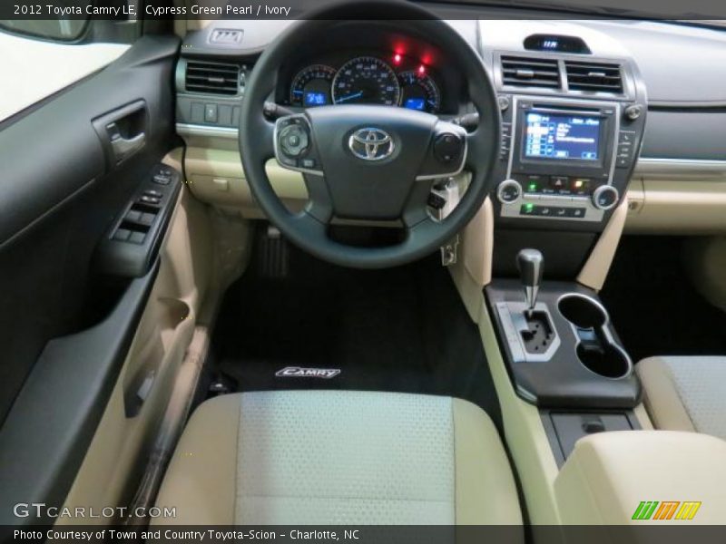 Cypress Green Pearl / Ivory 2012 Toyota Camry LE