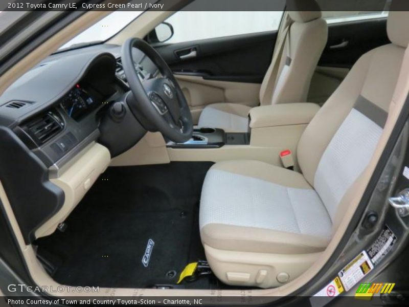 Cypress Green Pearl / Ivory 2012 Toyota Camry LE