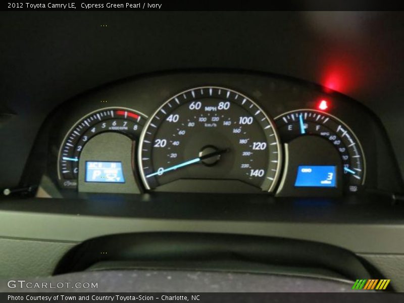 Cypress Green Pearl / Ivory 2012 Toyota Camry LE