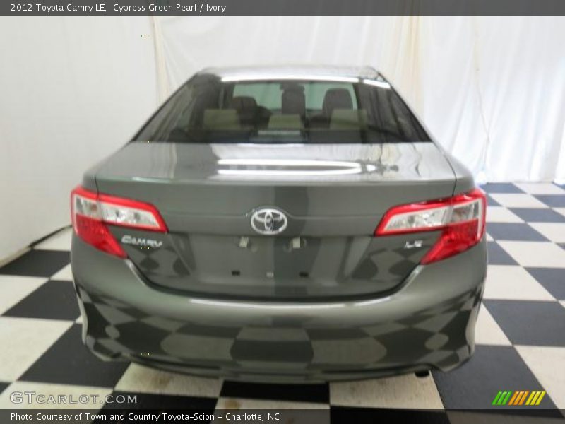 Cypress Green Pearl / Ivory 2012 Toyota Camry LE