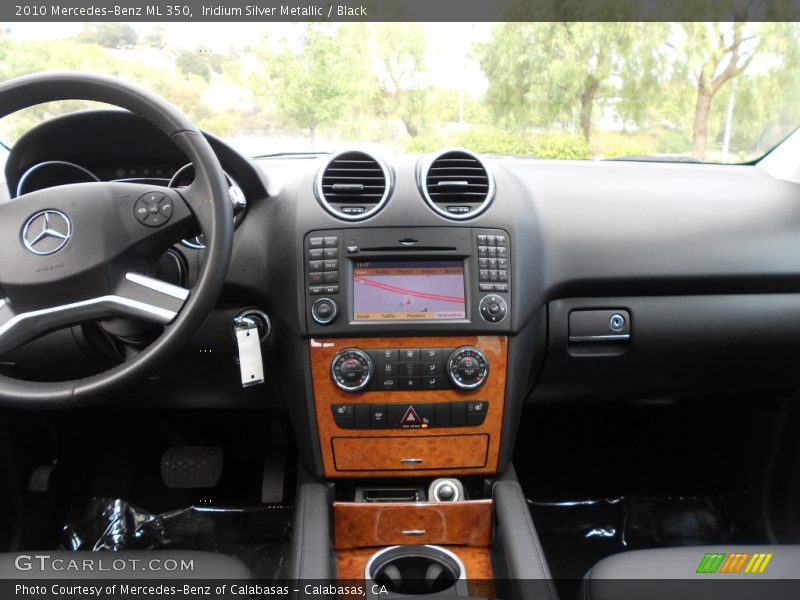 Iridium Silver Metallic / Black 2010 Mercedes-Benz ML 350