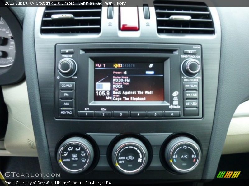 Controls of 2013 XV Crosstrek 2.0 Limited