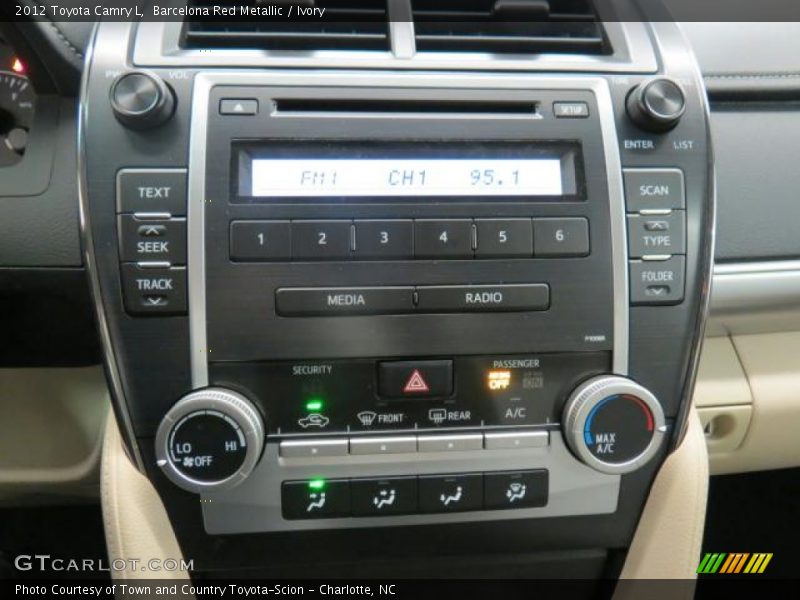 Barcelona Red Metallic / Ivory 2012 Toyota Camry L