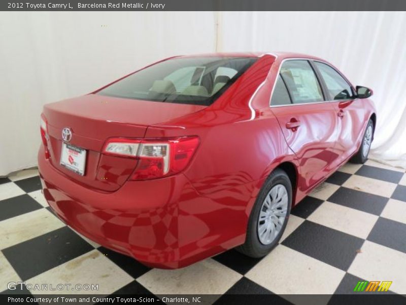 Barcelona Red Metallic / Ivory 2012 Toyota Camry L