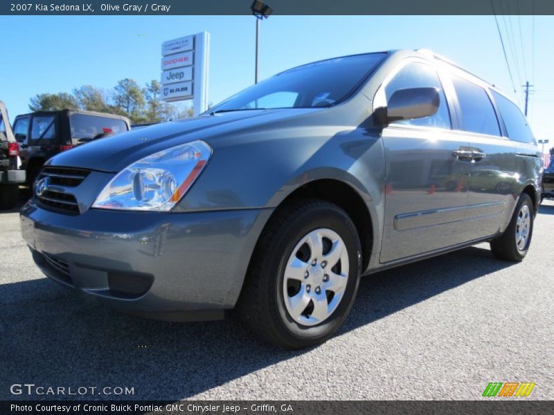 Olive Gray / Gray 2007 Kia Sedona LX