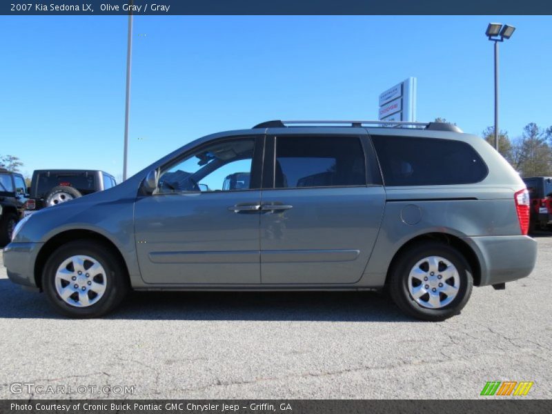 Olive Gray / Gray 2007 Kia Sedona LX