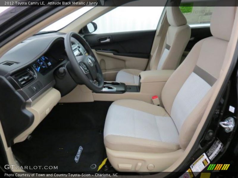 Attitude Black Metallic / Ivory 2012 Toyota Camry LE