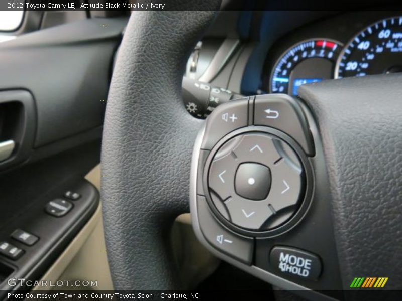 Attitude Black Metallic / Ivory 2012 Toyota Camry LE