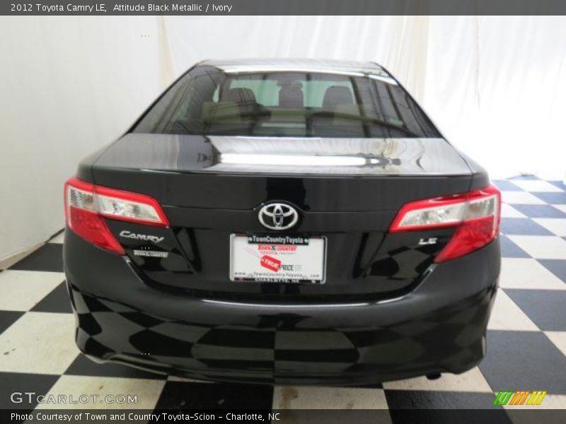 Attitude Black Metallic / Ivory 2012 Toyota Camry LE