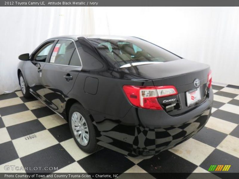 Attitude Black Metallic / Ivory 2012 Toyota Camry LE