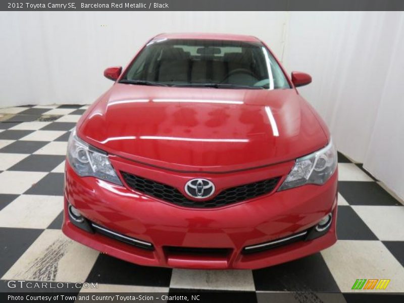 Barcelona Red Metallic / Black 2012 Toyota Camry SE