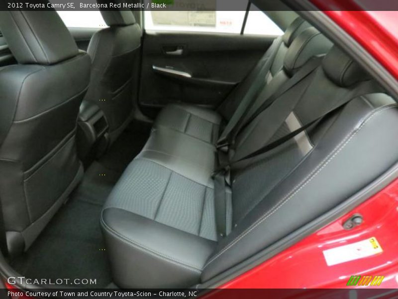 Barcelona Red Metallic / Black 2012 Toyota Camry SE