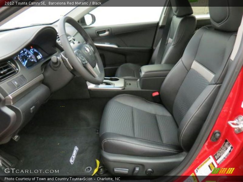Barcelona Red Metallic / Black 2012 Toyota Camry SE