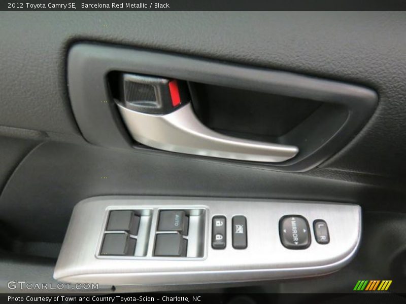Barcelona Red Metallic / Black 2012 Toyota Camry SE
