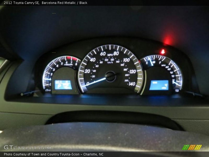 Barcelona Red Metallic / Black 2012 Toyota Camry SE