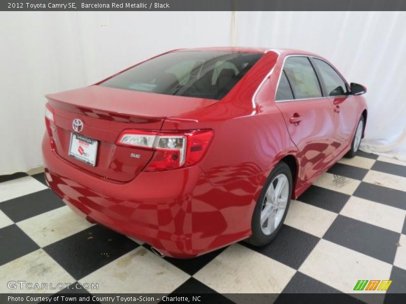 Barcelona Red Metallic / Black 2012 Toyota Camry SE