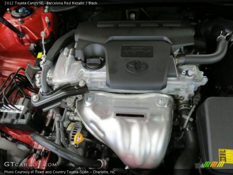 Barcelona Red Metallic / Black 2012 Toyota Camry SE