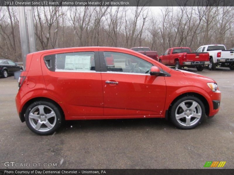  2013 Sonic LTZ Hatch Inferno Orange Metallic