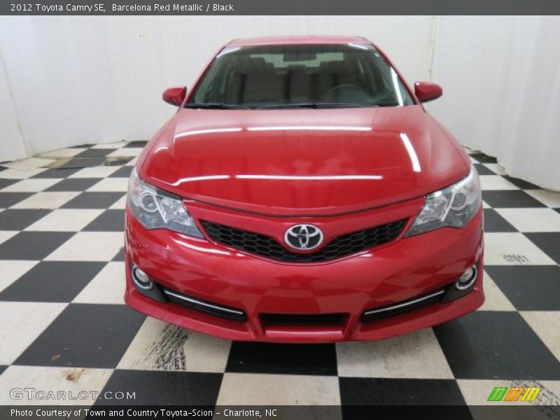 Barcelona Red Metallic / Black 2012 Toyota Camry SE