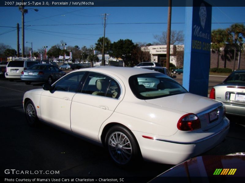 Porcelain / Ivory/Mocha 2007 Jaguar S-Type 3.0
