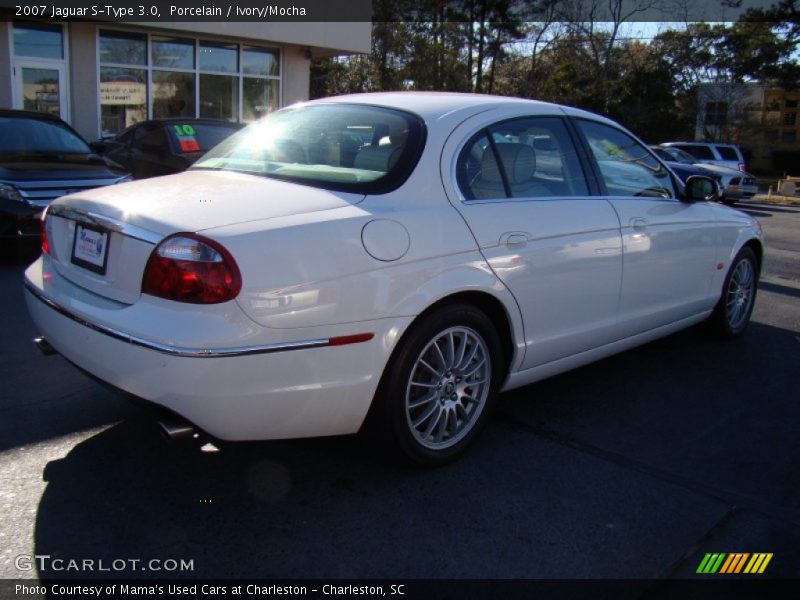 Porcelain / Ivory/Mocha 2007 Jaguar S-Type 3.0