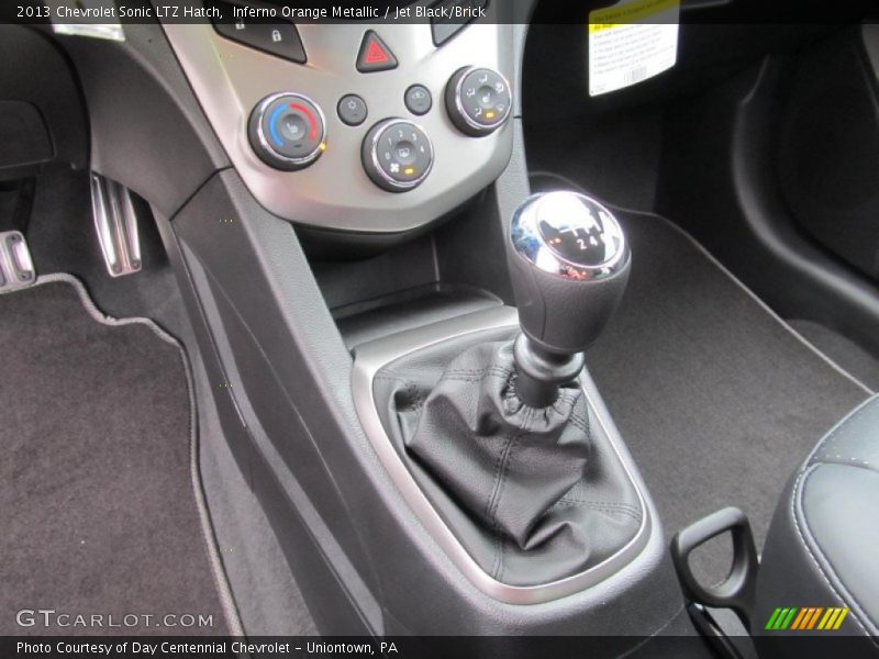  2013 Sonic LTZ Hatch 6 Speed Manual Shifter