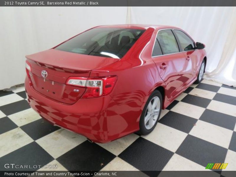 Barcelona Red Metallic / Black 2012 Toyota Camry SE