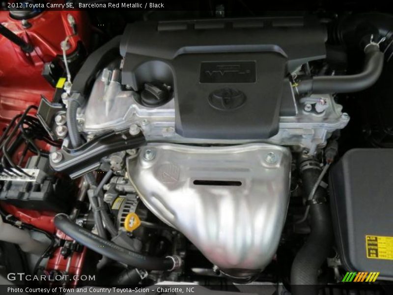 Barcelona Red Metallic / Black 2012 Toyota Camry SE