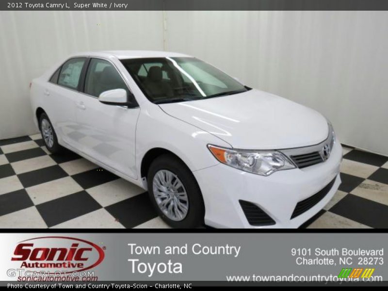 Super White / Ivory 2012 Toyota Camry L