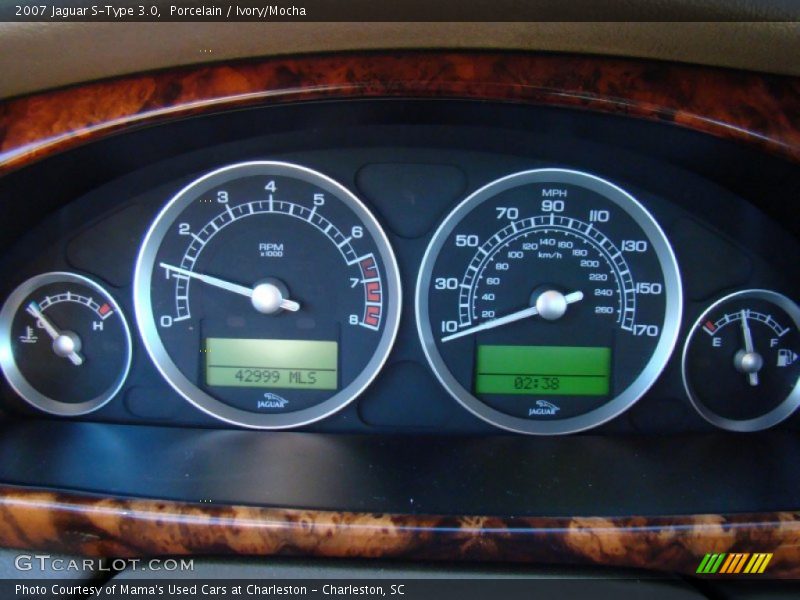 Porcelain / Ivory/Mocha 2007 Jaguar S-Type 3.0