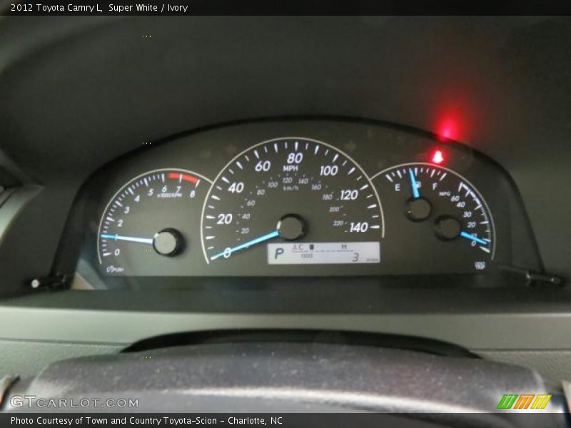 Super White / Ivory 2012 Toyota Camry L