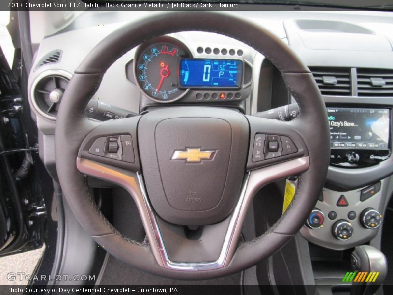 Black Granite Metallic / Jet Black/Dark Titanium 2013 Chevrolet Sonic LTZ Hatch
