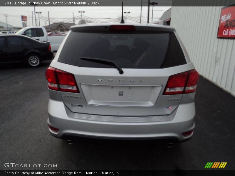Bright Silver Metallic / Black 2013 Dodge Journey Crew